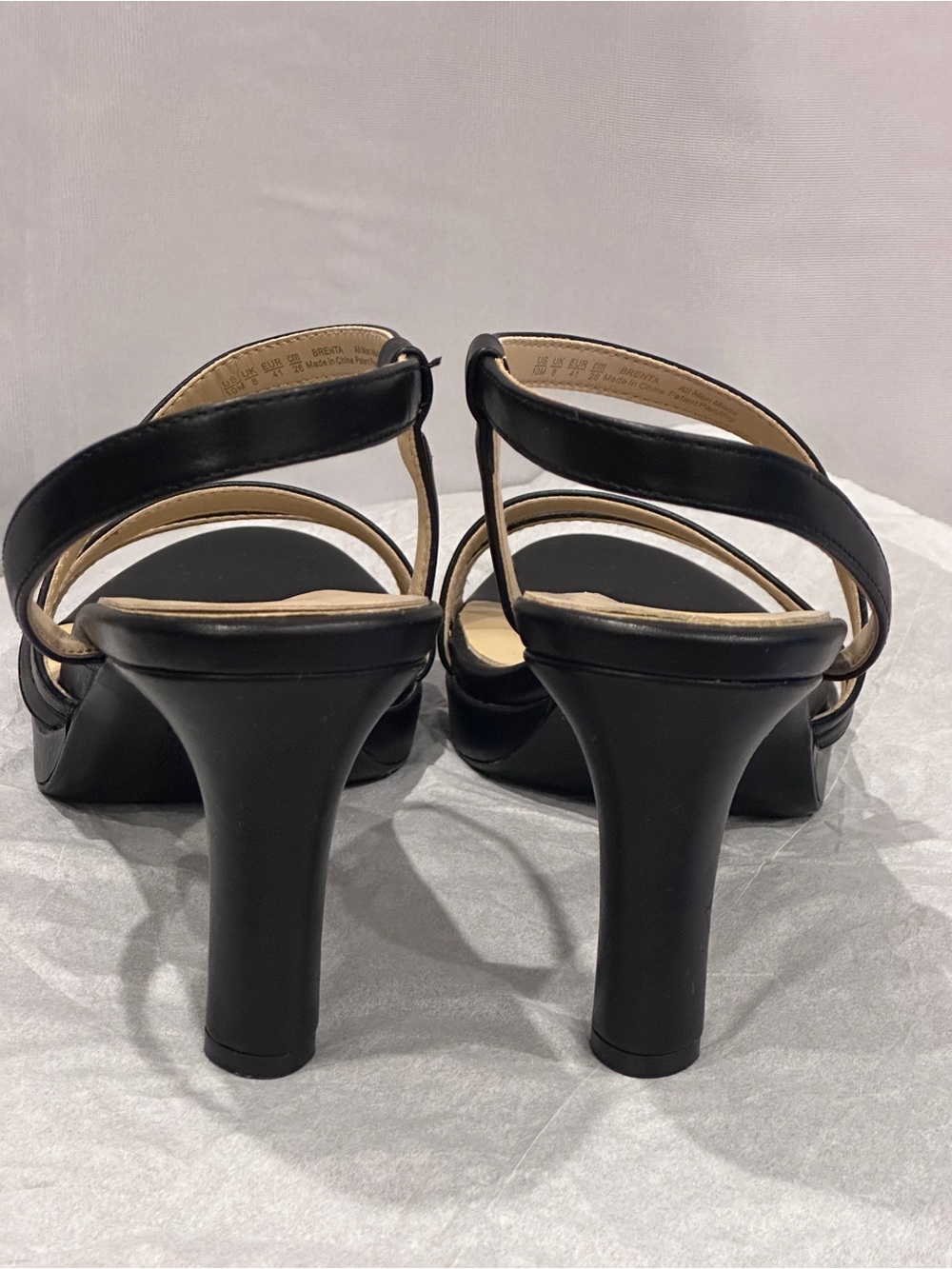 Naturalizer Black Strappy Heeled Sandals - Picture 12 of 12